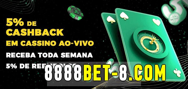 Promoções do cassino ao Vivo 8888bet 